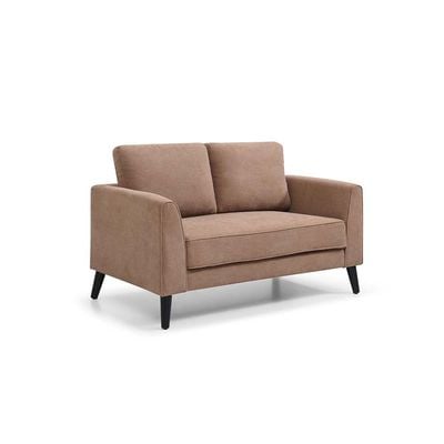 Merrie 2-Seater Fabric Sofa - Brown - With 2-Year Warranty