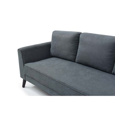 Merrie 3 Seater Fabric Sofa -  Grey