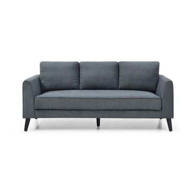 Merrie 3-Seater Fabric Sofa - Grey - With 2-Year Warranty