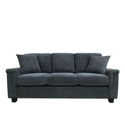 Rudhi 3+2+1 Seater Fabric Sofa Set -  Grey