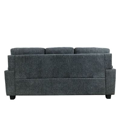 Rudhi 3+2+1 Seater Fabric Sofa Set -  Grey