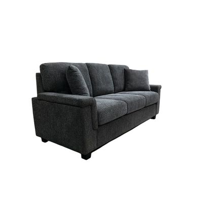 Rudhi 3 Seater Fabric Sofa -  Grey