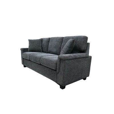 Rudhi 3 Seater Fabric Sofa -  Grey