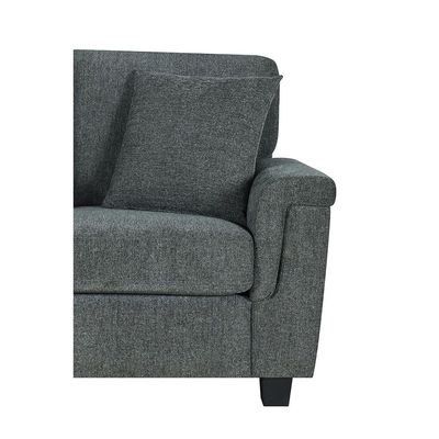 Rudhi 2-Seater Fabric Sofa - Grey - With 2-Year Warranty