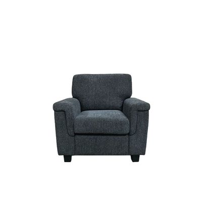 Rudhi 1 Seater Fabric Sofa -  Grey