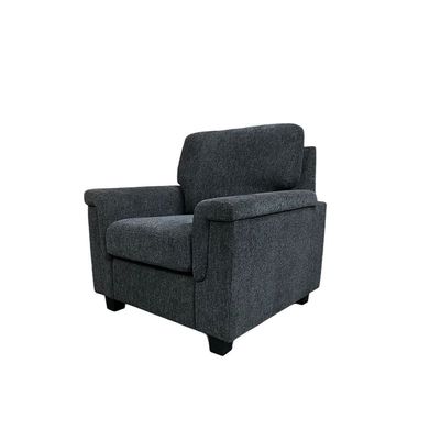 Rudhi 1 Seater Fabric Sofa -  Grey