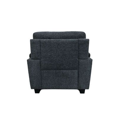 Rudhi 1 Seater Fabric Sofa -  Grey