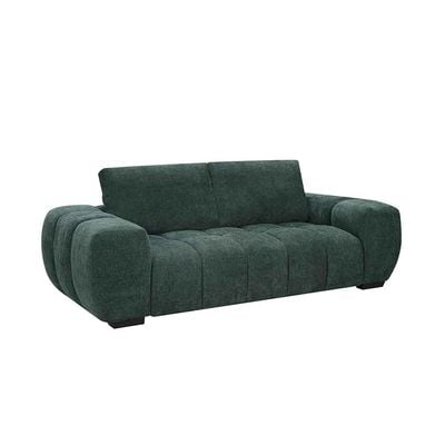 Forbes 3 Seater Fabric Sofa - Green