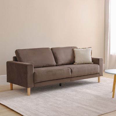 Costarica 3 Seater Fabric Sofa -  Brown