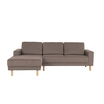 Costarica Left Corner Fabric Sofa - Brown