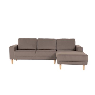 Costarica Right Corner Fabric Sofa - Brown