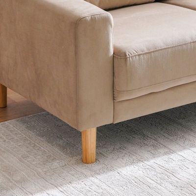 Costarica 3+2+2 Seater Fabric Sofa Set -Light Brown