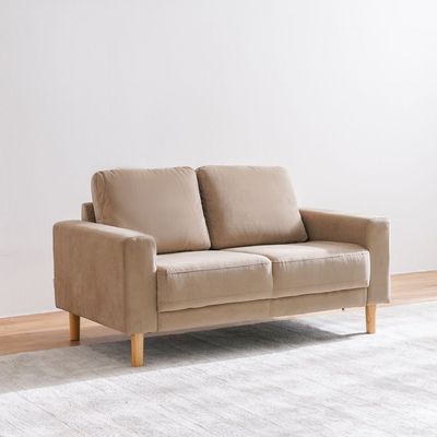 Costarica 2 Seater Fabric Sofa -  Light Brown