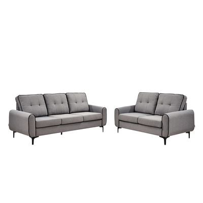 Melba 3 + 2 Fabric Sofa Set - Grey