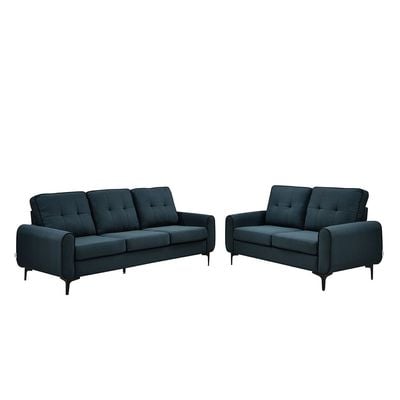 Melba 3 + 2 Fabric Sofa Set - Blue