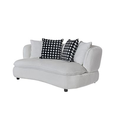 Lanister 2 Seater Fabric Sofa- White