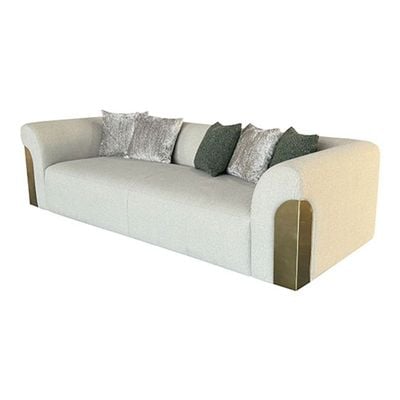 Oaklee 3 Seater Fabric  Sofa - Beige