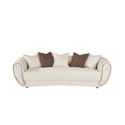 Abba 4+3 Seater Fabric Sofa Set - Beige