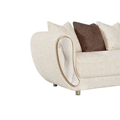 Abba 4+3 Seater Fabric Sofa Set - Beige