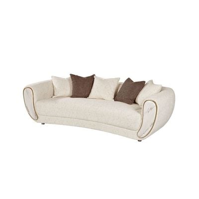 Abba 4+3 Seater Fabric Sofa Set - Beige