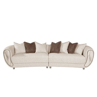 Abba 4 Seater Fabric  Sofa - Beige