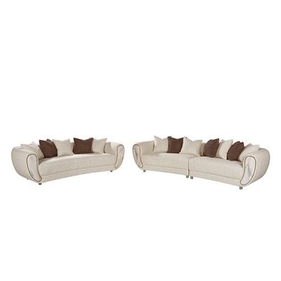 Abba 3 Seater Fabric  Sofa - Beige