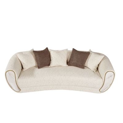 Abba 3 Seater Fabric  Sofa - Beige