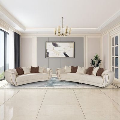 Abba 3 Seater Fabric  Sofa - Beige