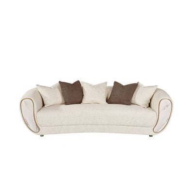 Abba 3 Seater Fabric  Sofa - Beige