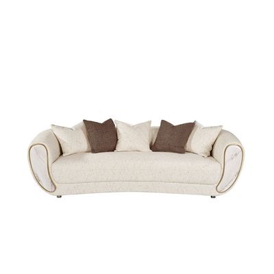 Abba 3 Seater Fabric  Sofa - Beige