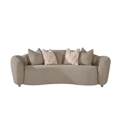 Hamman 3+2+1 Seater Fabric Sofa Set - Light Brown