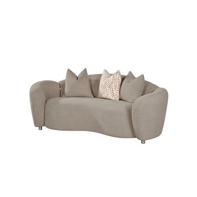 Hamman 3+2+1 Seater Fabric Sofa Set - Light Brown