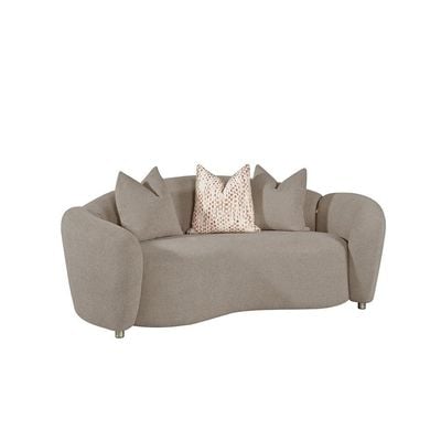 Hamman 3+2+1 Seater Fabric Sofa Set - Light Brown