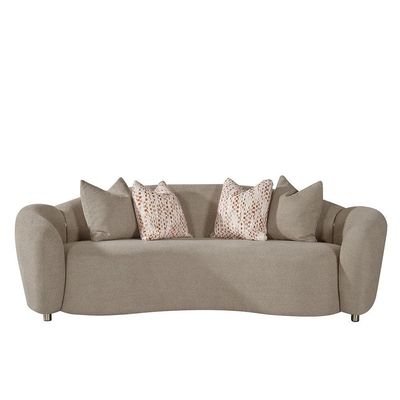 Hamman 3+2+1 Seater Fabric Sofa Set - Light Brown