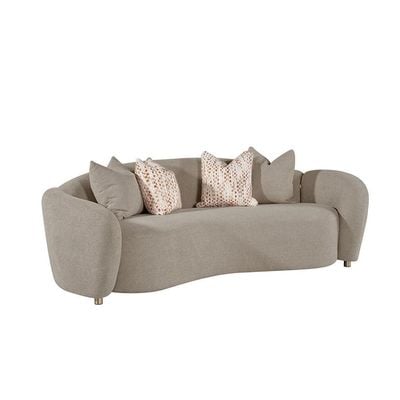 Hamman 3+2+1 Seater Fabric Sofa Set - Light Brown