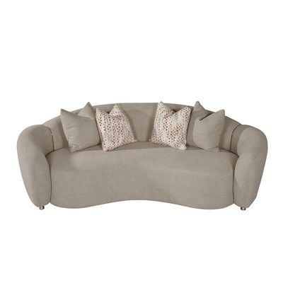 Hamman 3+2+1 Seater Fabric Sofa Set - Light Brown