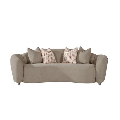 Hamman 3 Seater Fabric  Sofa - Light Brown