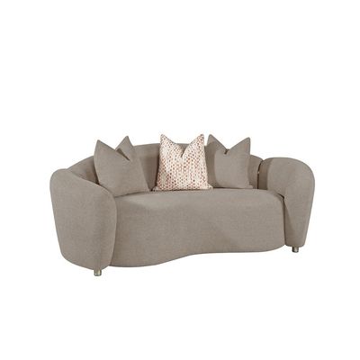 Hamman 2 Seater Fabric  Sofa -Light Brown