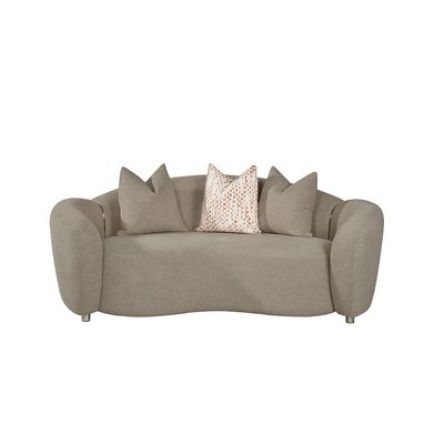 Hamman 2 Seater Fabric  Sofa -Light Brown