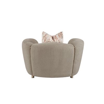 Hamman 1 Seater Fabric  Sofa - Light Brown