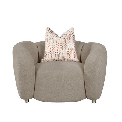 Hamman 1 Seater Fabric  Sofa - Light Brown