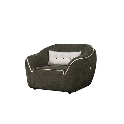 Tensor 1 Seater Fabric  Sofa - Green