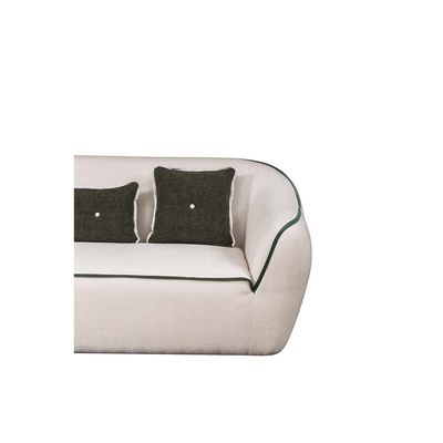 Tensor 3 Seater Fabric  Sofa - White