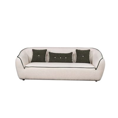 Tensor 3 Seater Fabric  Sofa - White