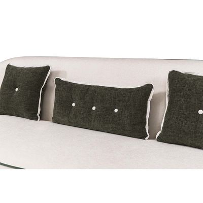 Tensor 3 Seater Fabric  Sofa - White