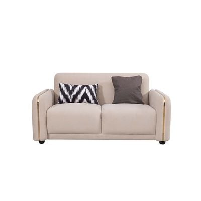 Redley 2-Seater Fabric Sofa - Beige - With 3-Year Warranty