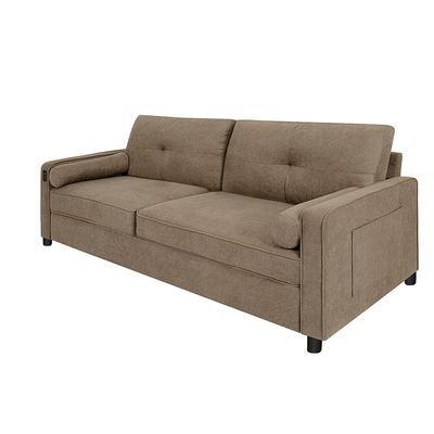 Vermax 3 Seater Fabric Sofa - Brown