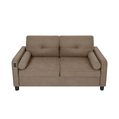 Vermax 2 Seater Fabric Sofa - Brown