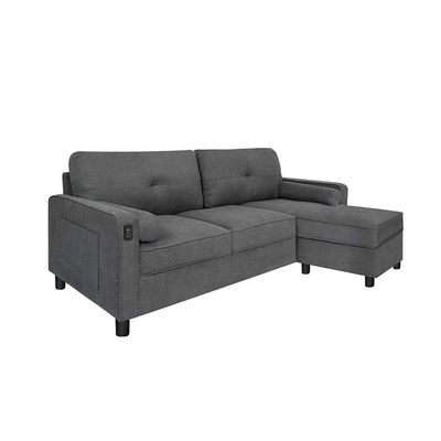 Vermax Fabric Corner Sofa - Dark Blue