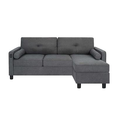 Vermax Fabric Corner Sofa - Dark Blue